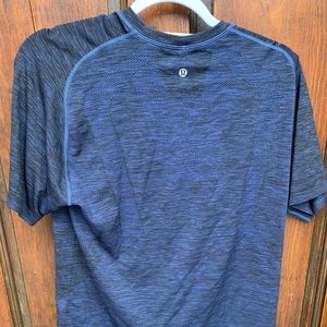 Blue mens athletic top